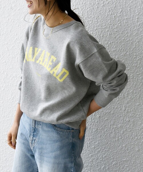 大人気で入手困難! jeansロゴ入りトレーナーUSS セール】 J.J.MERCER:〈洗濯機可能〉ニットソー スウェット （ニット