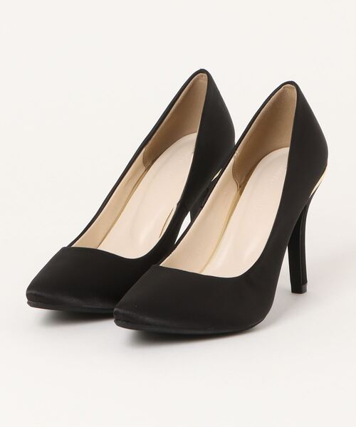 Miminy Piminy（ミミニー ピミニー）の「MiminyPiminy(ミミニーピミニー)9cmヒールポインテッドトゥプレーンパンプス（パンプス・レディース・ブラック/シルバー・S/M/L/LL）」の2枚目の写真