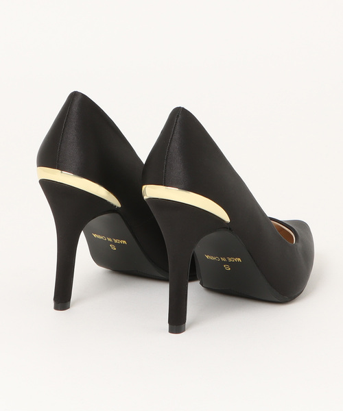 Miminy Piminy（ミミニー ピミニー）の「MiminyPiminy(ミミニーピミニー)9cmヒールポインテッドトゥプレーンパンプス（パンプス・レディース・ブラック/シルバー・S/M/L/LL）」の5枚目の写真