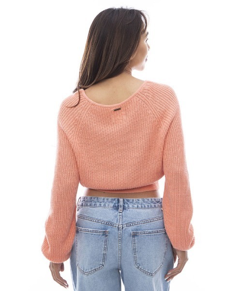 BILLABONG（ビラボン）の「【直営店限定】BILLABONG レディース SUN SOAKED 2 セーター 【2024年春夏モデル】/ビラボンショート丈ニット（ニット/セーター・レディース・ホワイト/ピンク系その他・MEDIUM）」の8枚目の写真