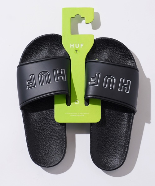 HUF（ハフ）の「HUF / ハフ HUF OG SLIDE スライド サンダル（サンダル・メンズ・ブラック・SMALL/MEDIUM/LARGE/X-LARGE）」の4枚目の写真