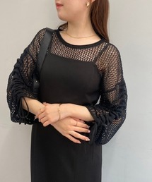 メッシュニットトップス【ZOZO限定商品】