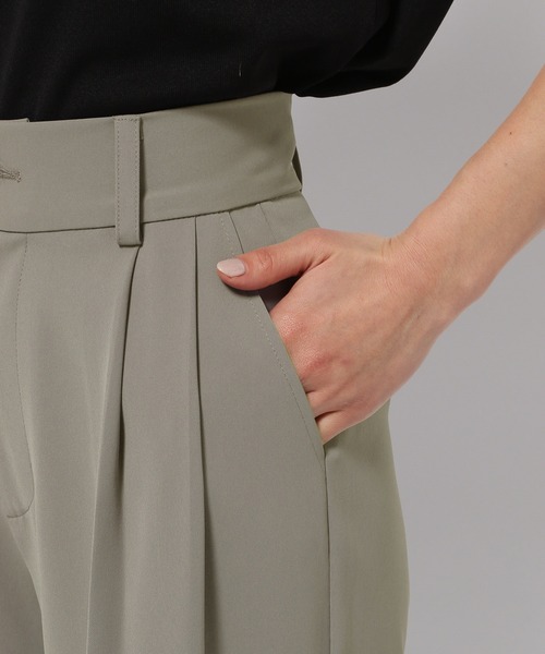 mysty woman（ミスティウーマン）の「［追加1］ビシルエットテーパードパンツ 111385（スラックス・レディース・グレー/ブラック/アイボリー/ライトグリーン・SMALL/MEDIUM）」の14枚目の写真