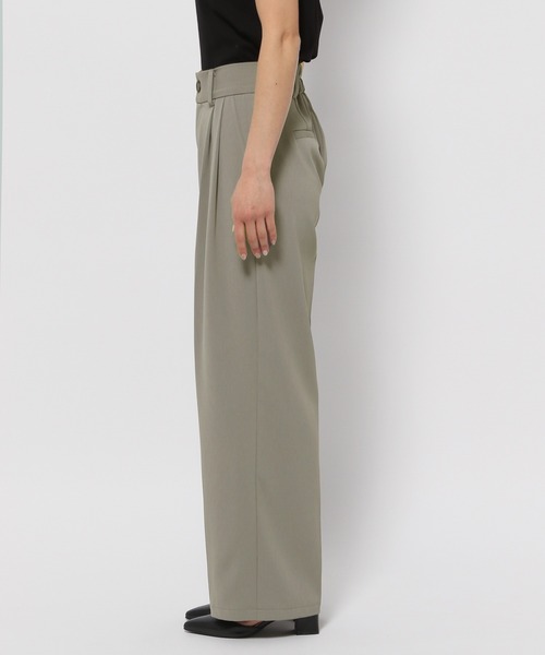 mysty woman（ミスティウーマン）の「［追加1］ビシルエットテーパードパンツ 111385（スラックス・レディース・グレー/ブラック/アイボリー/ライトグリーン・SMALL/MEDIUM）」の11枚目の写真
