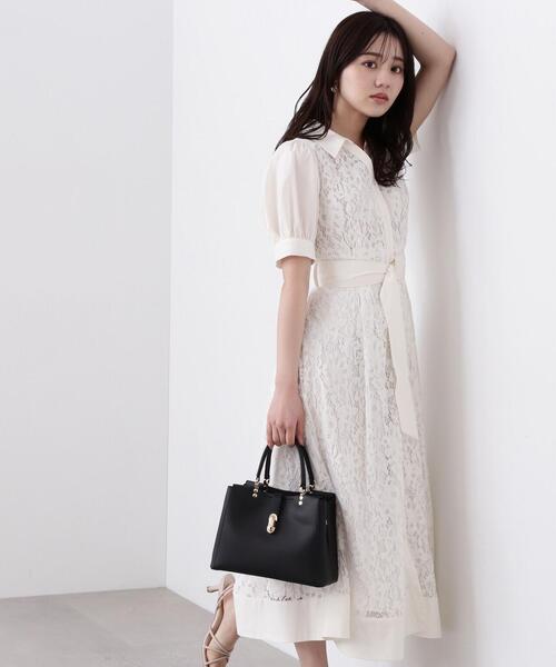 EDIT COLOGNE（エディットコロン）の「オーバルモチーフトートバッグ（トートバッグ・レディース・ブラック/グレー/ベージュ・ﾌﾘ-）」の18枚目の写真