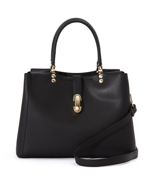 EDIT COLOGNE（エディットコロン）の「オーバルモチーフトートバッグ（トートバッグ・レディース・ブラック/グレー/ベージュ・ﾌﾘ-）」の4枚目の写真