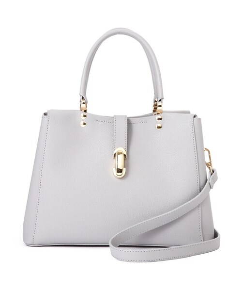 EDIT COLOGNE（エディットコロン）の「オーバルモチーフトートバッグ（トートバッグ・レディース・ブラック/グレー/ベージュ・ﾌﾘ-）」の9枚目の写真