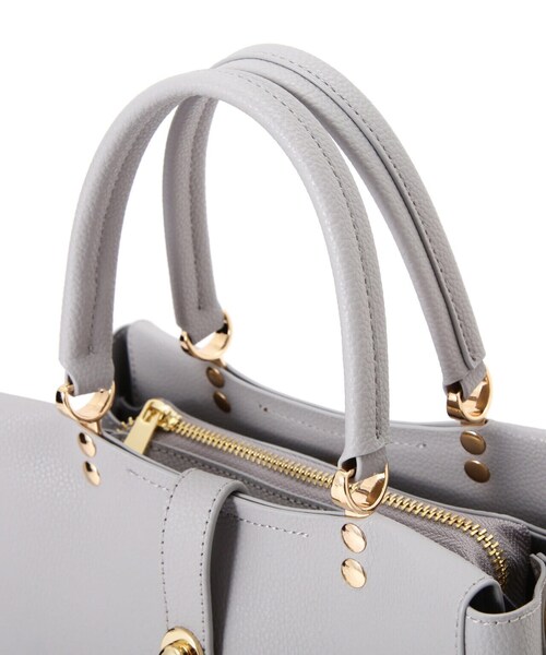 EDIT COLOGNE（エディットコロン）の「オーバルモチーフトートバッグ（トートバッグ・レディース・ブラック/グレー/ベージュ・ﾌﾘ-）」の14枚目の写真