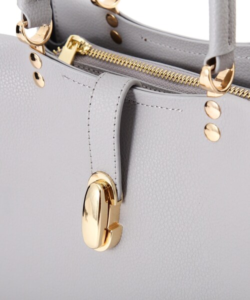 EDIT COLOGNE（エディットコロン）の「オーバルモチーフトートバッグ（トートバッグ・レディース・ブラック/グレー/ベージュ・ﾌﾘ-）」の16枚目の写真