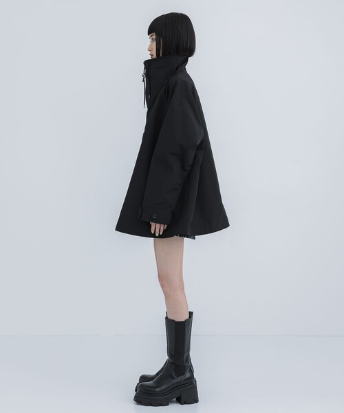 VACHEMENT(ヴァシュモン)の「【VACHEMENT/ヴァシュモン】リサイクルシェルタフタショートコート(ブルゾン・レディース・ベージュ/ブラック・FREE)」の17枚目の写真