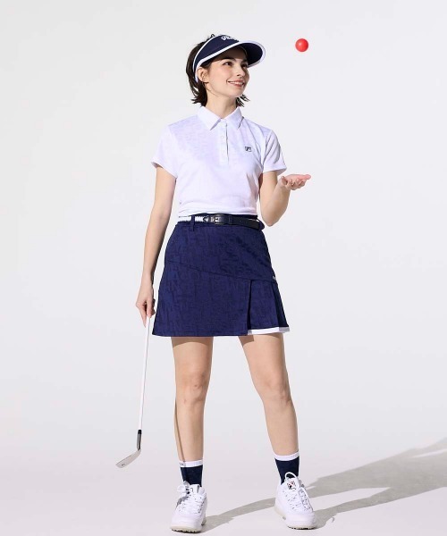 FILA GOLF(フィラゴルフ )の「【FILA GOLF/フィラゴルフ】レディースワンピース ゴルフ(ワンピース・レディース・ネイビー/パープル/ホワイト・LARGE/X-LARGE/MEDIUM)」の4枚目の写真