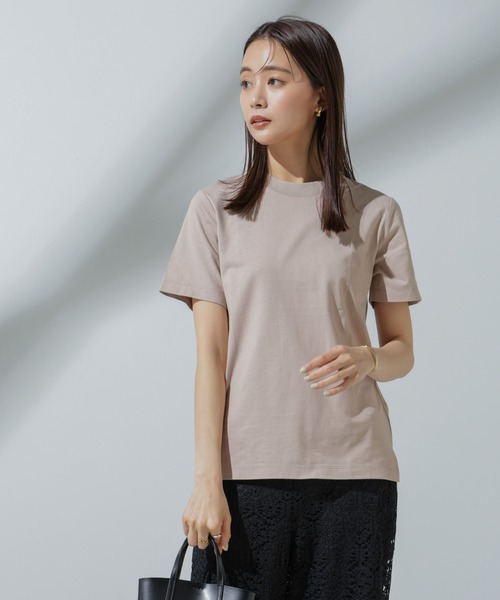 NANO universe(ナノユニバース)の「Anti Soaked(R) 汗染み防止 クルーネックTシャツ(Tシャツ/カットソー・レディース・チャコール/グレー系その他4/ホワイト/ブラック・S/M/L)」の22枚目の写真