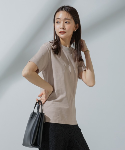 NANO universe(ナノユニバース)の「Anti Soaked(R) 汗染み防止 クルーネックTシャツ(Tシャツ/カットソー・レディース・チャコール/グレー系その他4/ホワイト/ブラック・S/M/L)」の19枚目の写真