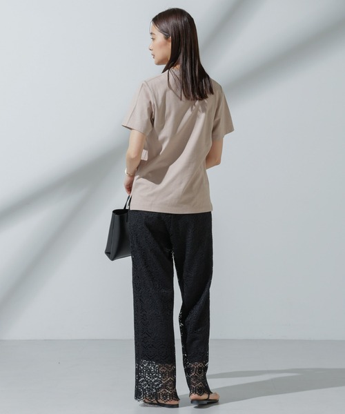 NANO universe(ナノユニバース)の「Anti Soaked(R) 汗染み防止 クルーネックTシャツ(Tシャツ/カットソー・レディース・チャコール/グレー系その他4/ホワイト/ブラック・S/M/L)」の14枚目の写真