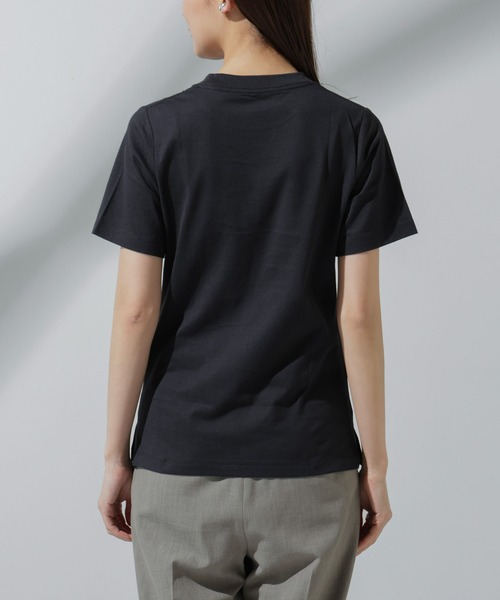 NANO universe(ナノユニバース)の「Anti Soaked(R) 汗染み防止 クルーネックTシャツ(Tシャツ/カットソー・レディース・チャコール/グレー系その他4/ホワイト/ブラック・S/M/L)」の17枚目の写真