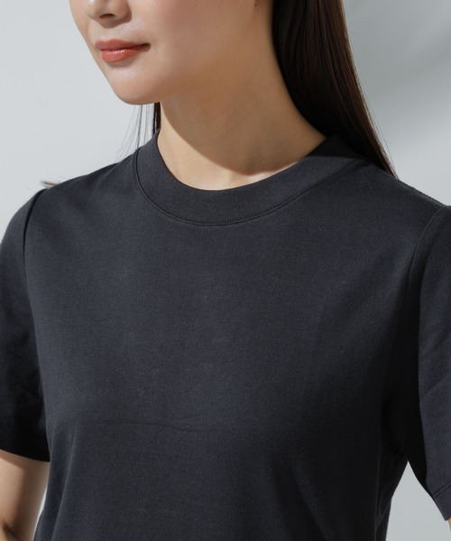 NANO universe(ナノユニバース)の「Anti Soaked(R) 汗染み防止 クルーネックTシャツ(Tシャツ/カットソー・レディース・チャコール/グレー系その他4/ホワイト/ブラック・S/M/L)」の18枚目の写真
