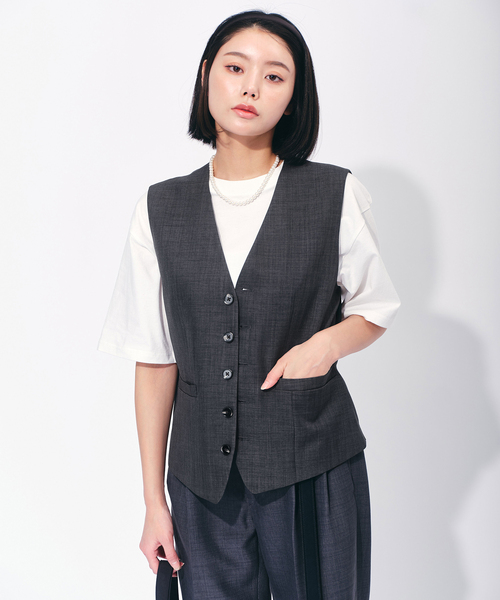 OUTDOOR PRODUCTS Usual Things(アウトドアプロダクツユージュアルシングス)の「ベスト(ベスト・レディース・グレー/ネイビー・FREE)」の21枚目の写真