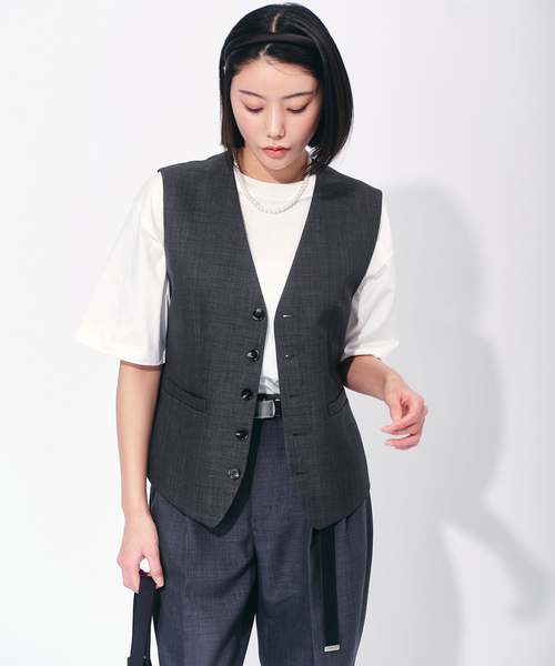OUTDOOR PRODUCTS Usual Things(アウトドアプロダクツユージュアルシングス)の「ベスト(ベスト・レディース・グレー/ネイビー・FREE)」の22枚目の写真