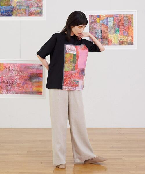 FRAPBOIS(フラボア)の「チューリップ&アンブレラT(Tシャツ/カットソー・レディース・ブラック・1)」の10枚目の写真