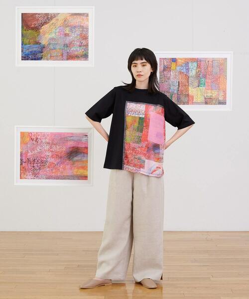 FRAPBOIS(フラボア)の「チューリップ&アンブレラT(Tシャツ/カットソー・レディース・ブラック・1)」の11枚目の写真