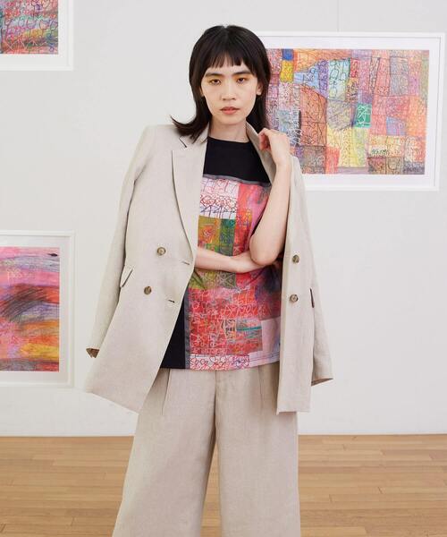 FRAPBOIS(フラボア)の「チューリップ&アンブレラT(Tシャツ/カットソー・レディース・ブラック・1)」の13枚目の写真