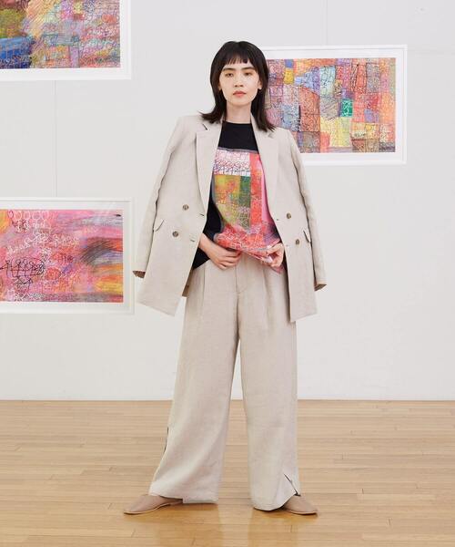 FRAPBOIS(フラボア)の「チューリップ&アンブレラT(Tシャツ/カットソー・レディース・ブラック・1)」の14枚目の写真