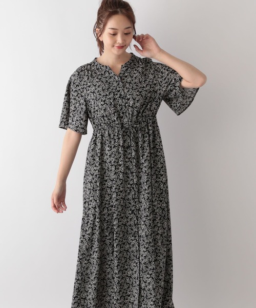 GLOBAL WORK(グローバルワーク)の「さらさらリラックスワンピース半袖/986454(ワンピース・レディース・ブラック系その他/ブルー系6/チェック/スミクロ/ネイビー系8/グリーン系8・M/L)」の13枚目の写真