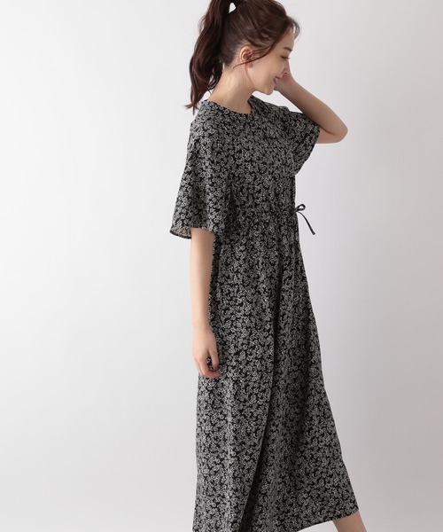 GLOBAL WORK(グローバルワーク)の「さらさらリラックスワンピース半袖/986454(ワンピース・レディース・ブラック系その他/ブルー系6/チェック/スミクロ/ネイビー系8/グリーン系8・M/L)」の14枚目の写真