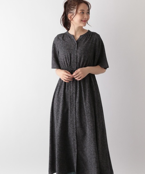 GLOBAL WORK(グローバルワーク)の「さらさらリラックスワンピース半袖/986454(ワンピース・レディース・ブラック系その他/ブルー系6/チェック/スミクロ/ネイビー系8/グリーン系8・M/L)」の18枚目の写真