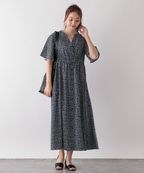 GLOBAL WORK(グローバルワーク)の「さらさらリラックスワンピース半袖/986454(ワンピース・レディース・ブラック系その他/ブルー系6/チェック/スミクロ/ネイビー系8/グリーン系8・M/L)」の20枚目の写真