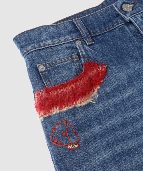MARNI デニムパンツ　(men’s/women’s) ブルー オーガニックデニム製 ワイドレッグジーンズ | Marni
