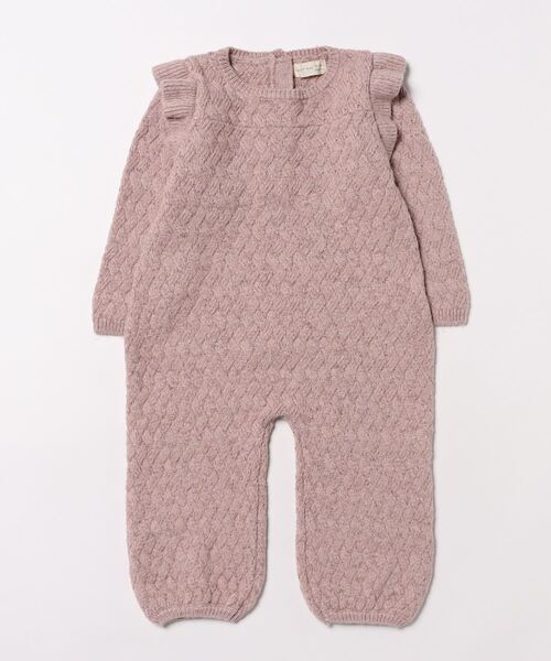 【セール】◆Quincy Mae◆LONG SLEEVE MIRA KNIT ROMPER || MAUVE（その他ベビー用品）｜IO（イオ）（イオ）