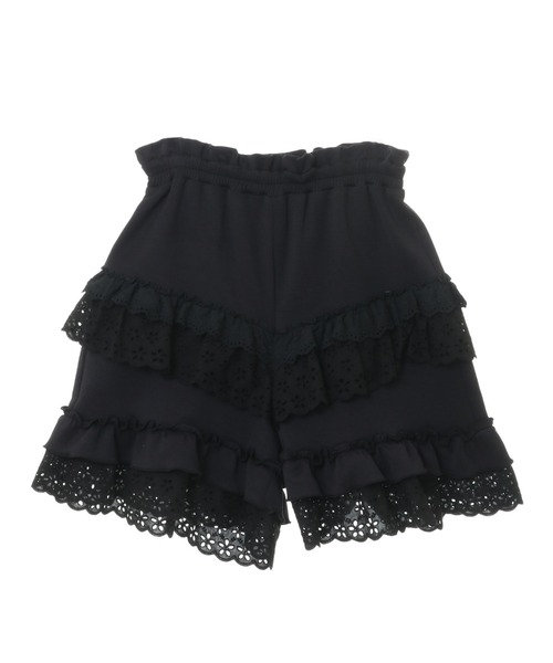 Candy Stripper(キャンディストリッパー)の「PRECOCIOUS FRILL ショーツ(その他パンツ・レディース・ブラック/アイボリー・2)」の1枚目の写真