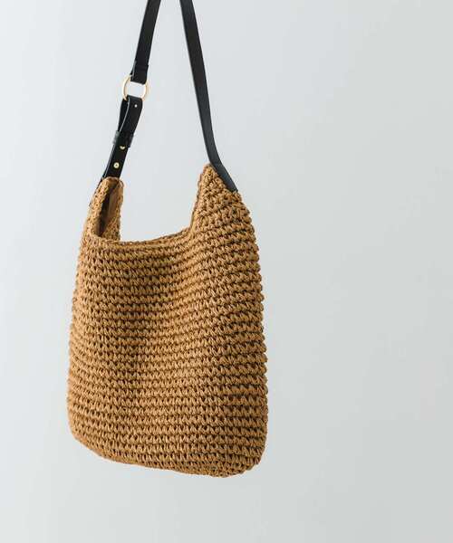 RODE SKO（ロデスコ）の「ワンハンドルペーパートートバッグ（トートバッグ・レディース・キャメル/グレー・ONE）」の12枚目の写真