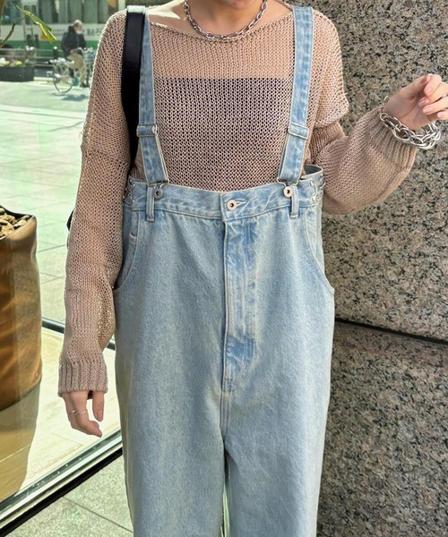 DouDou(ドゥドゥ)の「【真夏にも着られる!】メッシュルーズニット(ニット/セーター・レディース・ベージュ/オフホワイト/ピンク・FREE)」の9枚目の写真