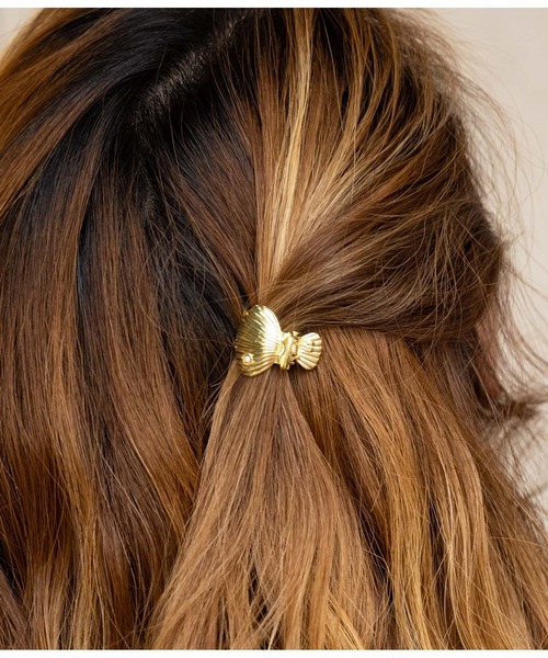 anap mimpi（アナップミンピ）の「2SET シェル スターフィッシュ メタル ミニ ヘアクリップ（バレッタ/ヘアクリップ・レディース・ゴールド・FREE）」の3枚目の写真