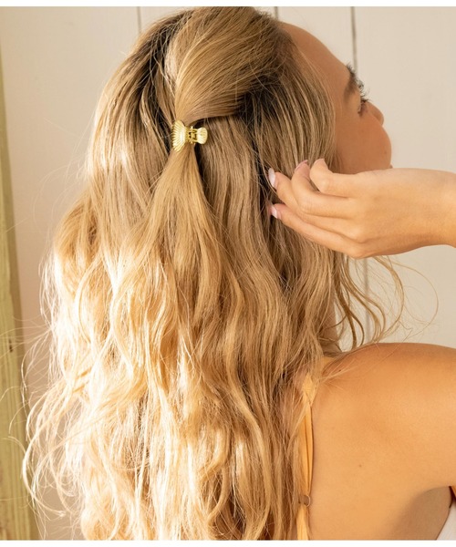 anap mimpi（アナップミンピ）の「2SET シェル スターフィッシュ メタル ミニ ヘアクリップ（バレッタ/ヘアクリップ・レディース・ゴールド・FREE）」の4枚目の写真