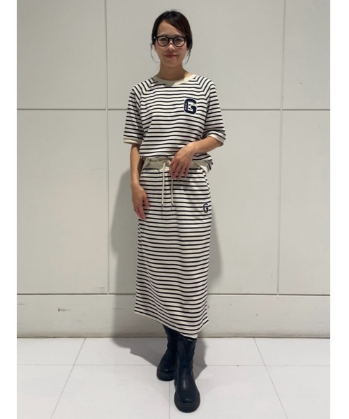 GAP（ギャップ）の「GAPロゴ アスレチック マキシスカート（スカート・レディース・ブラック/ホワイト×ブルー・M/XS/S/L/XXS）」の14枚目の写真