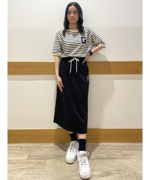 GAP（ギャップ）の「GAPロゴ アスレチック マキシスカート（スカート・レディース・ブラック/ホワイト×ブルー・M/XS/S/L/XXS）」の18枚目の写真