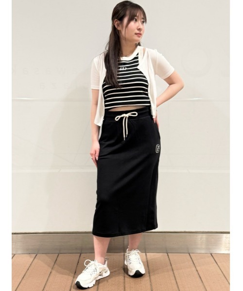 GAP（ギャップ）の「GAPロゴ アスレチック マキシスカート（スカート・レディース・ブラック/ホワイト×ブルー・M/XS/S/L/XXS）」の19枚目の写真