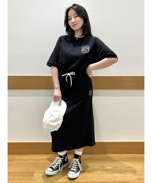 GAP（ギャップ）の「GAPロゴ アスレチック マキシスカート（スカート・レディース・ブラック/ホワイト×ブルー・M/XS/S/L/XXS）」の21枚目の写真