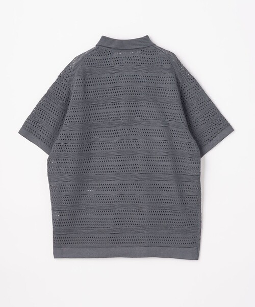 monkey time ポロシャツ ブラック 美品 monkey time オーバーサイズ スキッパー ポロシャツ XL