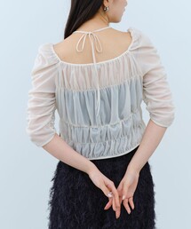 CODE A | CODE A｜sheer gather blouse(シャツ/ブラウス)