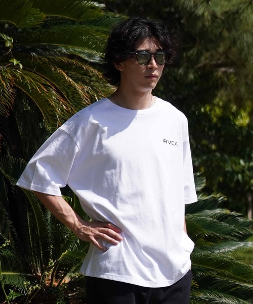 RVCA（ルーカ）の「【ムラサキスポーツ限定】RVCA/ルーカ 半袖Tee バックプリント オーバーサイズ ユニセックス BE04A-P21（Tシャツ/カットソー・メンズ・ホワイト/カーキ/ネイビー/ブラック・S/M/L）」の6枚目の写真