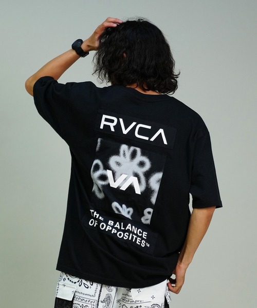 RVCA（ルーカ）の「【ムラサキスポーツ限定】RVCA/ルーカ 半袖Tee バックプリント オーバーサイズ ユニセックス BE04A-P21（Tシャツ/カットソー・メンズ・ホワイト/カーキ/ネイビー/ブラック・S/M/L）」の12枚目の写真