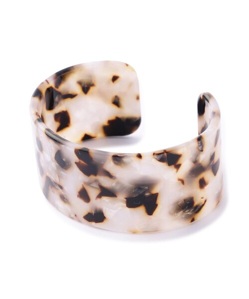 N.（N. Natural Beauty Basic）（エヌエヌナチュラルビューティーベーシック）の「マーブル樹脂バングル（バングル/リストバンド・レディース・ベージュ系その他・FREE）」の3枚目の写真