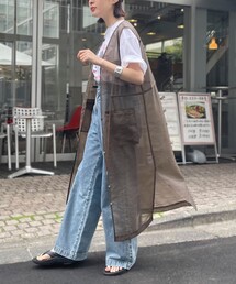 シアーロングジレ