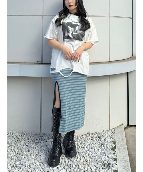 MILLER（ミラー）の「Millerバックオープンフィットワンピース【コラボ】（ワンピース・レディース・オレンジ/ピンク/ブルー/アイボリー・MEDIUM）」の8枚目の写真