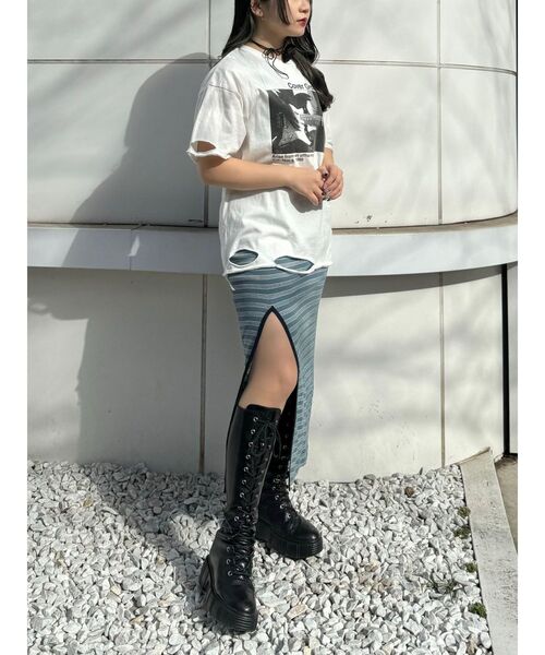 MILLER（ミラー）の「Millerバックオープンフィットワンピース【コラボ】（ワンピース・レディース・オレンジ/ピンク/ブルー/アイボリー・MEDIUM）」の7枚目の写真