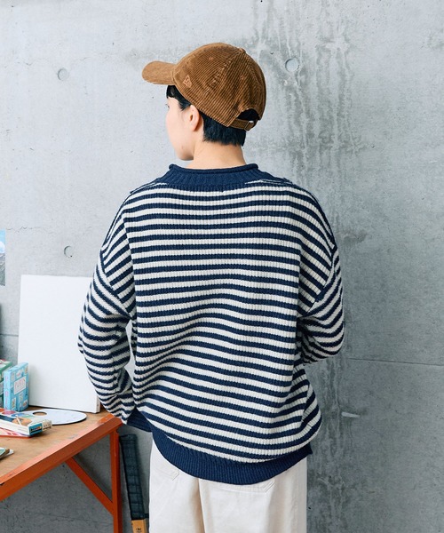 PAR ICI(パーリッシィ)の「ウールナイロン ガンジープルオーバー(ニット/セーター・レディース・その他/グレー/アイボリー/サックスブルー/レッド・FREE)」の19枚目の写真